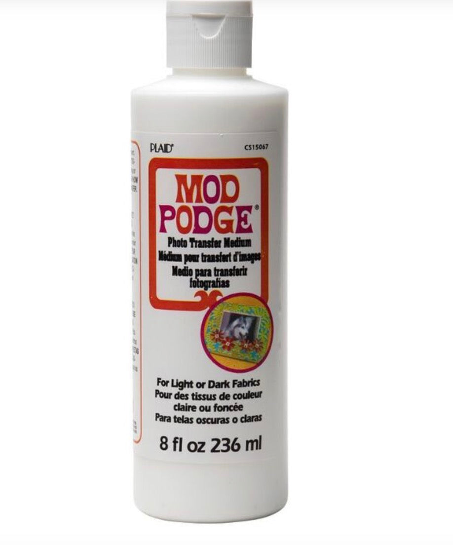 Mod Podge photo transfer