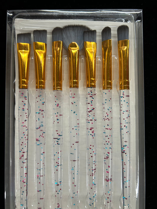 Rainbow Glitter Handle Brushes
