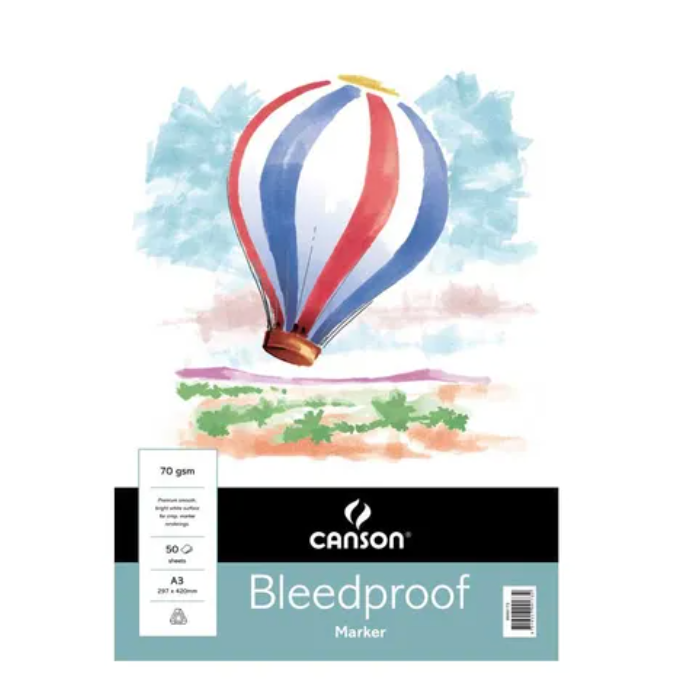 Bleedproof Paper A2 50Sheets 70gsm